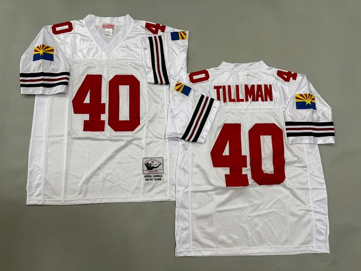 Pat Tillman Arizona Cardinals White Official NFL Mitchell & Ness Jersey