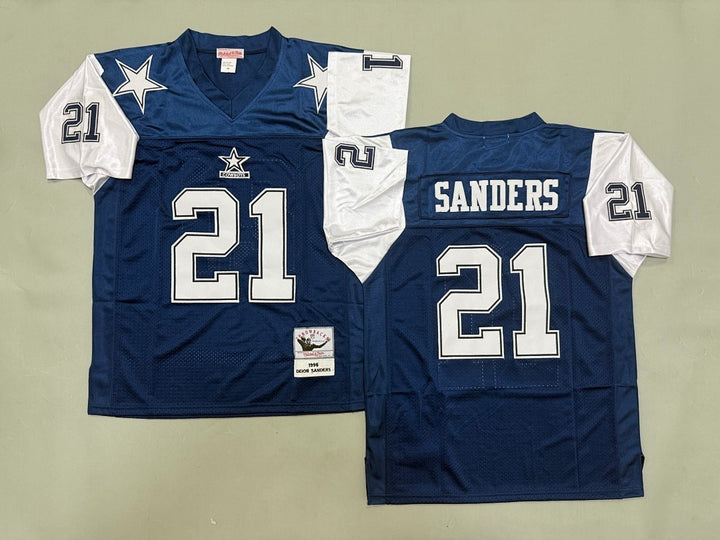 Deion Sanders Dallas Cowboys 1996 Official NFL Mitchell & Ness Jersey