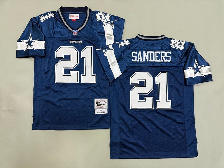 Deion Sanders Dallas Cowboys 1994 Official NFL Mitchell & Ness Jersey