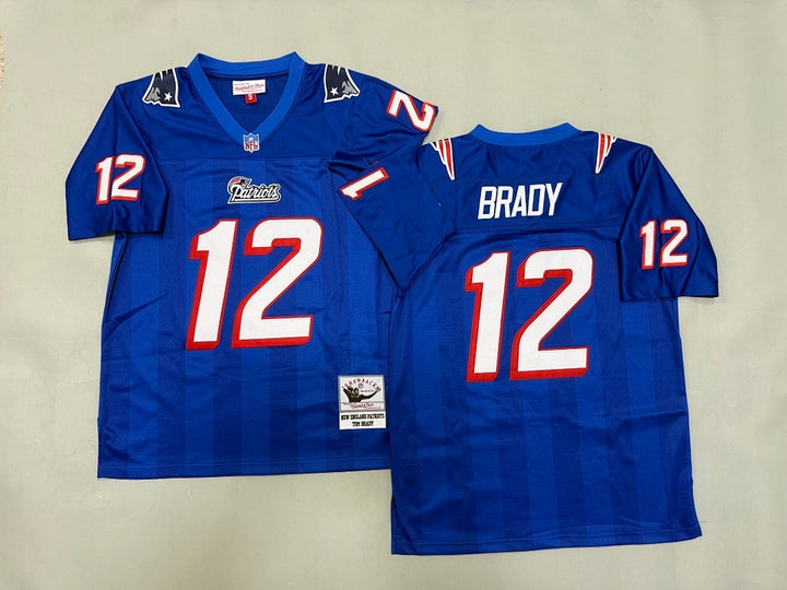 Tom Brady New England Patriots Blue Official NFL Mitchell & Ness Jersey